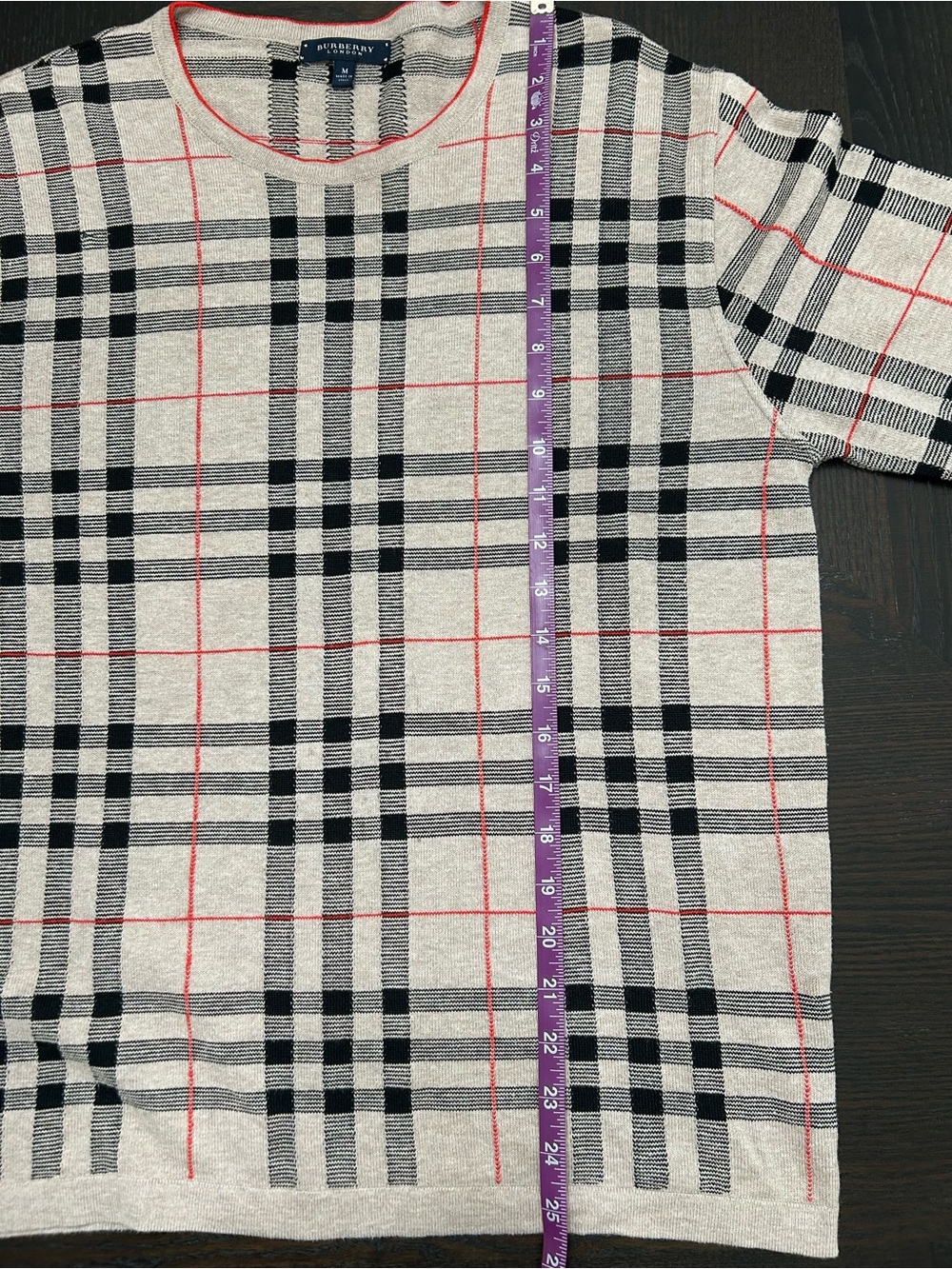 BURBERRY LONDON NOVA CHECK SWEATER 100% COTTON  VTG - Picture 5 of 8